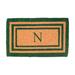 Charlton Home® Stansfield Handmade Rectangle Monogram Outdoor Door Mat Coir | Rectangle 2'6" x 4' | Wayfair 4910EB2D947E4B24A4B25DD004D5BC81