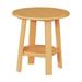 Ebern Designs Allicia Plastic Outdoor Side Table Plastic in Orange | 28 H x 21 W x 21 D in | Wayfair 01B5AEBE568C4AD1B3FC47677B93F6D1