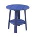 Ebern Designs Bohdalec Plastic Outdoor Side Table Plastic in Blue | 22 H x 21 W x 21 D in | Wayfair CD7DD6A6901E425DBD90DB48C52A524A