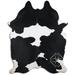 Black/White 84 x 72 x 0.25 in Area Rug - Loon Peak® Natural Hair Handmade Cowhide Area Rug Cowhide | 84 H x 72 W x 0.25 D in | Wayfair