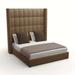 Brayden Studio® Tufted Low Profile Standard Bed Revolution Performance Fabrics®/Upholstered in Brown | 87 H x 65 W x 65 D in | Wayfair