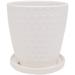 World Menagerie Kamelya 100% Ceramic Pot Planter Ceramic in White | 4.5 H x 4.5 W x 4.5 D in | Wayfair 4CB85520F8244C48815F590409394E53