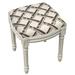 Bay Isle Home™ Kellan Solid Wood Vanity Stool Linen/Wood/Upholstered in Gray | 19 H x 16 W x 15 D in | Wayfair 13E756E86708461C9531D785FBC9C548