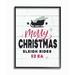The Holiday Aisle® 'Holiday Planked Look Merry Christmas Sleigh Rides Typography' Graphic Art Print Wood in Brown | 14 H x 11 W x 1.5 D in | Wayfair