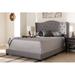 Winston Porter Galin Tufted Upholstered Low Profile Standard Bed Metal in Gray | 54.53 H x 59.84 W x 81.5 D in | Wayfair