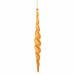 The Holiday Aisle® Shiny Spiral Icicle Christmas Ornament Plastic in Orange | 14.6 H x 1.58 W x 1.58 D in | Wayfair