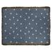 Ebern Designs Leffel Jade Bunny Rabbit Woven Cotton Blanket Cotton in Gray/Blue | 50 W in | Wayfair C8DCE63CF2784C659EA6449768D79637