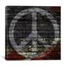 Winston Porter USA Flag Peace Sign, Brick Graphic Art on Canvas in Gray | 37 H x 37 W x 1.5 D in | Wayfair 693C06ABA84844BB957961235898E349