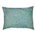Tucker Murphy Pet™ Byrge Trapezoids Dog Pillow Polyester/Fleece in Green/Blue/Brown | 19.5 H x 28 W x 18 D in | Wayfair