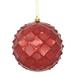 Etta Avenue™ Shiny Diamond Bauble Christmas Ornament Plastic in Red | 4.75 H x 4.75 W x 4.75 D in | Wayfair E9A0895748874836B69CAA5A1224B904