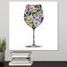 Latitude Run® 'Wine Glass Party I' Painting on Canvas Canvas | 16 H x 16 W x 1.25 D in | Wayfair 0AB8A564511B47E694A303EF9F0C4B42