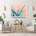 Dakota Fields Succulent 'Aloe Need' Graphic Art on Canvas Metal in Green/Pink | 30 H x 40 W x 1.5 D in | Wayfair DDC2201EA2B64633B72092D748124D72