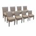 Lark Manor™ Amjad Patio Dining Chair w/ Cushion Metal in Gray | 35.5 H x 19 W x 18 D in | Wayfair FLORENCE-TKC290b-ADC-4x-C-WHEAT