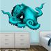 Zoomie Kids Vinyl Mural Octopus Tentacles Stickers Ocean Animal Wall Decal Vinyl/Fabric in Blue | 10 H x 15 W in | Wayfair