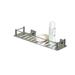 Symple Stuff Galesville Solid Brass Wall Mounted Shower Shelf Brass/Metal in Gray | 2.5 H x 11.75 W x 4.25 D in | Wayfair