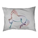 Tucker Murphy Pet™ Carmean Japanese Vintage Watercolor Horse Designer Pillow Fabric | 7 H x 52 W x 42 D in | Wayfair