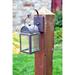 Darby Home Co Lawson 1-Light Outdoor Wall Lantern Glass/Metal in Brown | 14.75 H x 5 W x 7.5 D in | Wayfair 5EC8A78FA3724A59A3D0C7FAC6F5FE3B