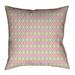 Latitude Run® Avicia Geometric Throw Pillow Polyester/Polyfill blend in Pink | 28 H x 28 W x 9.5 D in | Wayfair B107D48DDE744537B753D6E8E7AE75C7