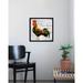 August Grove® 'French Rooster II Poster' Framed Graphic Art Paper in Gray/Green/Red | 24 H x 24 W in | Wayfair 365263AEC58247619F0B5B07FD4832C5