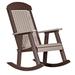 Ebern Designs Tarik Porch Outdoor Rocking Chair, Stainless Steel in Brown | 43.75 H x 25.75 W x 34.75 D in | Wayfair