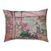 Tucker Murphy Pet™ Burkart Japanese Courtesan Dog Pillow Polyester in Pink/Green | Extra large (52" W x 42" D x 17" H) | Wayfair