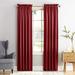 Wayfair Basics® kids Thermal Room Darkening Rod Pocket Curtain Panel Polyester in Red/Brown | 95 H in WFBS1892 44621527