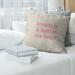 East Urban Home Stay Hungry Quote Linen Pillow Cover Linen in Red/White | 14 H x 14 W x 0.5 D in | Wayfair 2E44BBF85DF846D098602797D5AAC9AD