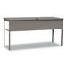 Winston Porter Shubhika Desk Wood/Metal in Gray | 29.5 H x 59 W x 23.75 D in | Wayfair A8D4A239A59B4C8BB640A24A6696BD90