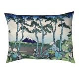 Tucker Murphy Pet™ Carrico Katsushika Hokusai Hodogaya on the Tokaido Outdoor Cat Designer Pillow Fleece, | 9.5 H x 29.5 W x 19.5 D in | Wayfair