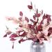 Gracie Oaks Artificial Eucalyptus Stem Silk/Plastic/Fabric in Pink | 25.6 H x 4 W x 1 D in | Wayfair 9330A78827DB41D59581FD1980A1912D