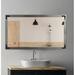 Heavner Modern & Contemporary Bathroom Mirror Metal in Gray Laurel Foundry Modern Farmhouse® | 55 H x 32 W x 0.75 D in | Wayfair