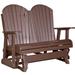 Ebern Designs Neerings Gliding Plastic Bench Wood in Brown | 43 H x 55.5 W x 30 D in | Outdoor Furniture | Wayfair C5505A9B7DFB4DDD88F1A9482393E6F6