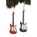 The Holiday Aisle® 2 Piece Guitarist's Favorite Hanging Figurine Ornament Set Wood in Black/Brown/Red | 5 H x 3 W x 1 D in | Wayfair