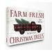 The Holiday Aisle® Farm Fresh Christmas Trees - Textual Art Print Canvas/Metal in Red | 30 H x 40 W x 1.5 D in | Wayfair