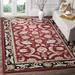 Red 108 x 0.25 in Indoor Area Rug - Winston Porter Taran Oriental Hand Hooked Area Rug | 108 W x 0.25 D in | Wayfair EZC454A-9