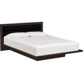 Copeland Furniture Moduluxe Solid Wood and Platform Bed Wood and /Upholstered/Genuine Leather in Black | 35 H x 66 W x 86 D in | Wayfair