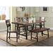 Millwood Pines Laramie 6 Piece Dining Set Wood/Metal in Brown | 30 H in | Wayfair E6995D631CF44EC8B2CCC02AA3519AC6