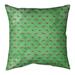 Latitude Run® Avicia Sea Otters Square Pillow Cover & Insert Polyester/Polyfill in Green | 16 H x 16 W x 3 D in | Wayfair