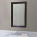 Brayden Studio® Harbert Modern & Contemporary Beveled Bathroom/Vanity Mirror Wood in Brown | 34 H x 22 W x 1 D in | Wayfair