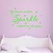 Harriet Bee Ashwin She Leaves a Little Sparkle Wherever She Goes Wall Decal Vinyl/Plastic | 9 H x 14 W x 0.01 D in | Wayfair