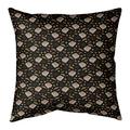 Ebern Designs Kitterman Pizza Square Linen Pillow Linen in Black | 26 H x 26 W x 2 D in | Wayfair ED6CB978B17348CBB381C82B0F10C78D