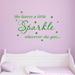 Harriet Bee Ashwin She Leaves a Little Sparkle Wherever She Goes Wall Decal Vinyl/Plastic | 21 H x 30 W x 0.01 D in | Wayfair