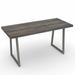 The Twillery Co.® Barwick Bar Height Solid Wood Dining Table Wood/Metal in Gray | 42 H x 60 W x 30 D in | Wayfair 5B67498BC7CC42379AC2E7D42F336D91