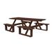 Rosecliff Heights Westbrook Outdoor Picnic Table Wood/Plastic in Brown | 94 W x 74 D in | Wayfair 4FEBAC608E9D44D5B3D8067FCE67E92C