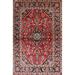 Gray/Red 84 x 60 W in Indoor Area Rug - Bloomsbury Market Defino Traditional Beige/Gray/Red Area Rug Polyester/Wool | 84 H x 60 W in | Wayfair