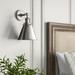 Greyleigh™ Estella 1 - Light Armed Sconce Metal in Gray | 13 H x 8 W x 9 D in | Wayfair 87888D5B083246DBA3A737CC7F641ACA