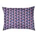 Tucker Murphy Pet™ Chen Skyscrapers Pattern Outdoor Dog Pillow Polyester in Pink/Blue | 7 H x 50 W x 15.25 D in | Wayfair