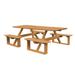 Rosecliff Heights Westbrook Outdoor Picnic Table Wood/Plastic in Brown | 94 W x 74 D in | Wayfair F6F1530E585E47C1B1B9F4E66A5B0EFC