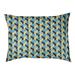 Tucker Murphy Pet™ Chen Skyscrapers Pattern Outdoor Dog Pillow Polyester in Blue/Yellow | 6 H x 28 W in | Wayfair B2B28D6093594BB8B9887DD4FC513850
