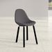Inbox Zero Adairis 18" W Fabric Seat Waiting Room Chair Wood/Metal in Gray/Black | 32 H x 18 W x 22 D in | Wayfair 127023BF230B43B08F9D495C2D9DA13B
